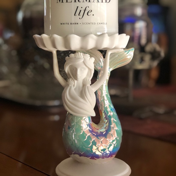 Bath and Body Other - Iridescent Mermaid Candle Holder Bath and Body